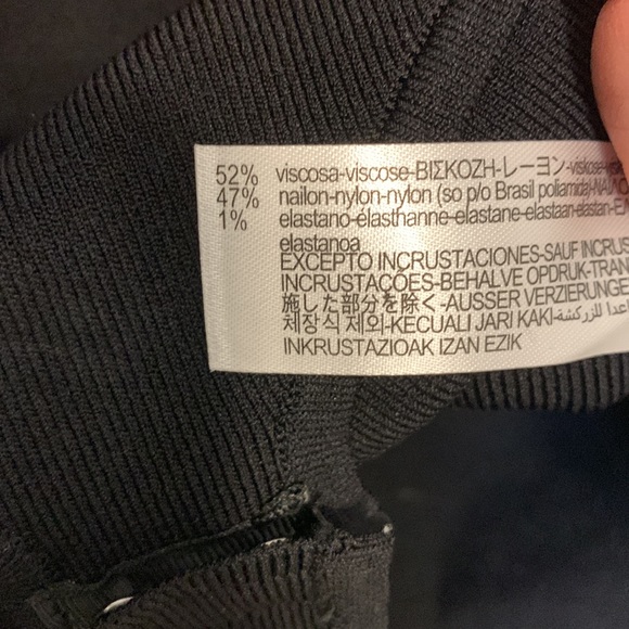 Zara studded v-neck knit bodysuit - Picture 3 of 4